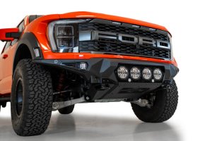 Ford Raptor Bumper - Front - Addictive Desert Designs - Bomber - Hammer Black with Satin Black Panels - `21-`27 Ford Raptor Bumper - Front - Addictive Desert Designs - Bomber - Hammer Black with Satin Black Panels - `21-`27